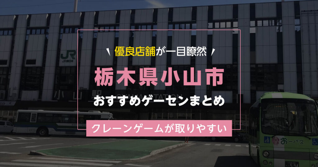 【小山市】おすすめゲーセン8選！クレーンゲームが取りやすいゲームセンターまとめ！【駅から近い順】