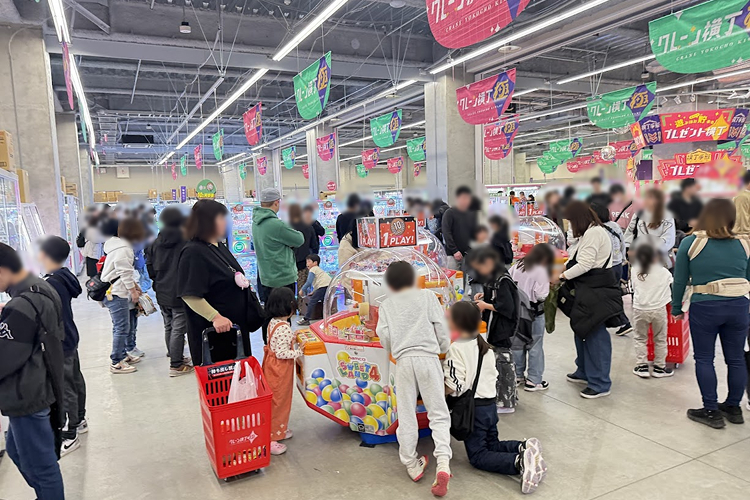 クレーン横丁 極 コーナン船橋花輪インター店 10円キャッチャーが大人気