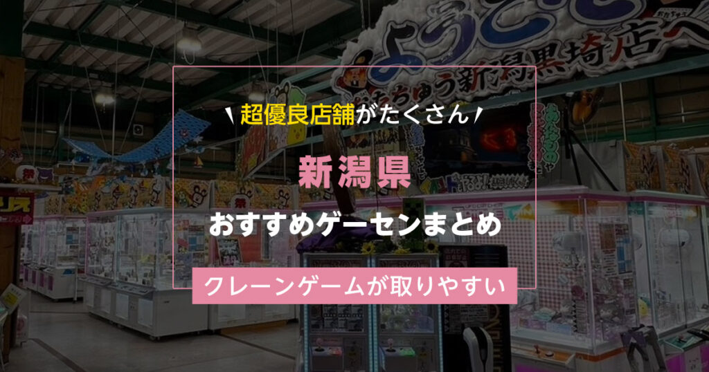 【新潟県】おすすめゲーセンランキングTOP19！クレーンゲームが取りやすいゲームセンターまとめ！